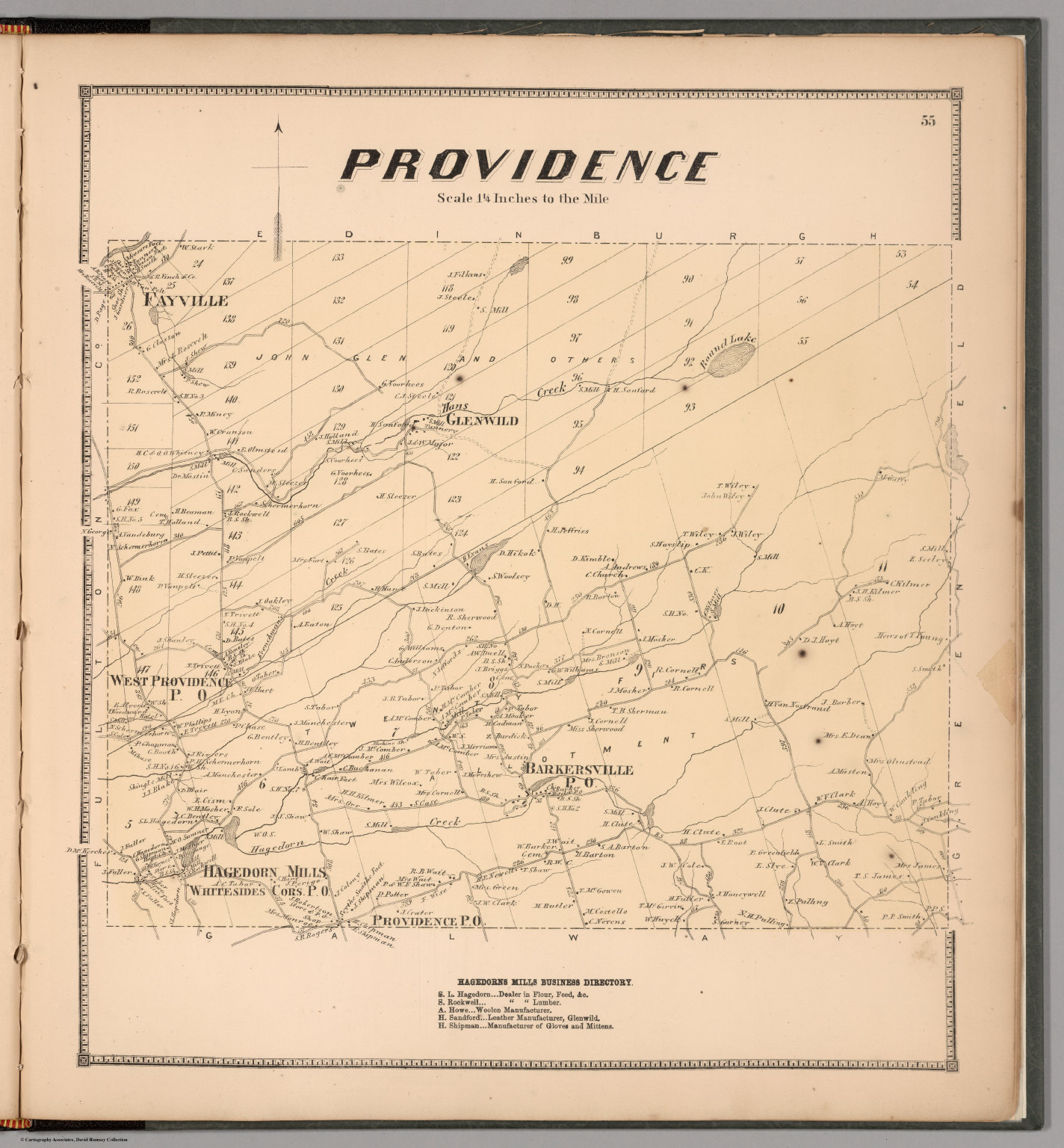 Providence, Saratoga County, New York. - David Rumsey Historical Map ...