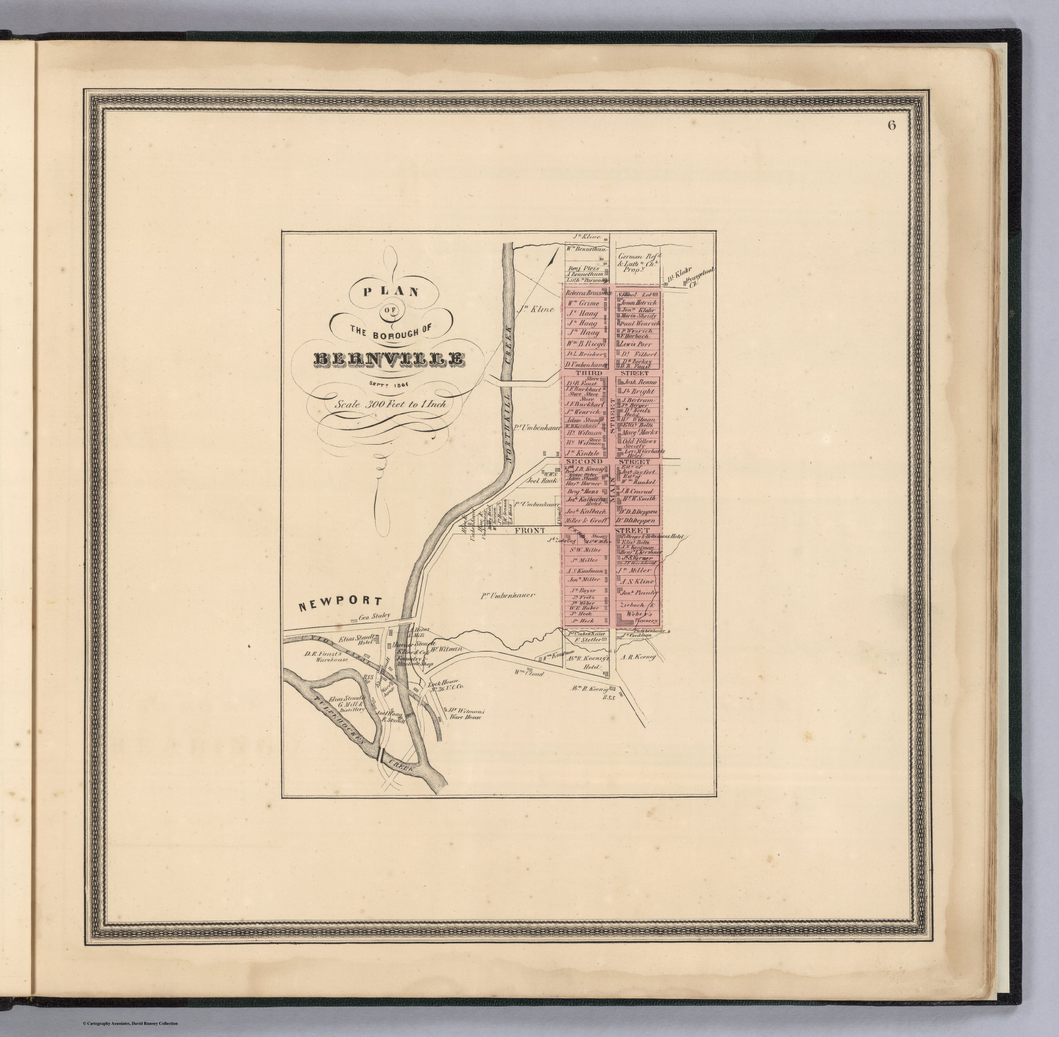 Borough of Bernville, Pennsylvania. David Rumsey Historical Map