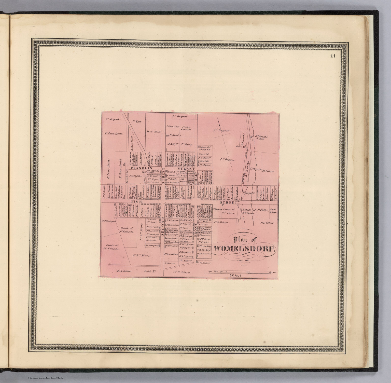 Womelsdorf Berks County Pennsylvania David Rumsey Historical Map