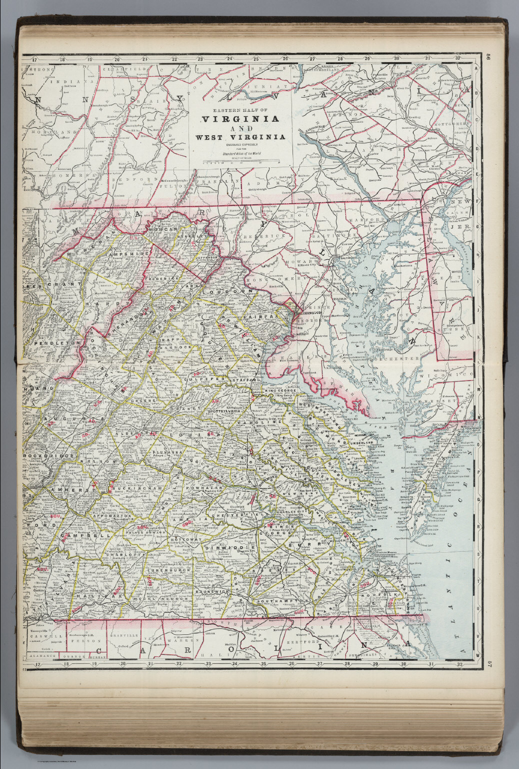 Virginia and West Virginia (eastern portion). - David Rumsey Historical ...