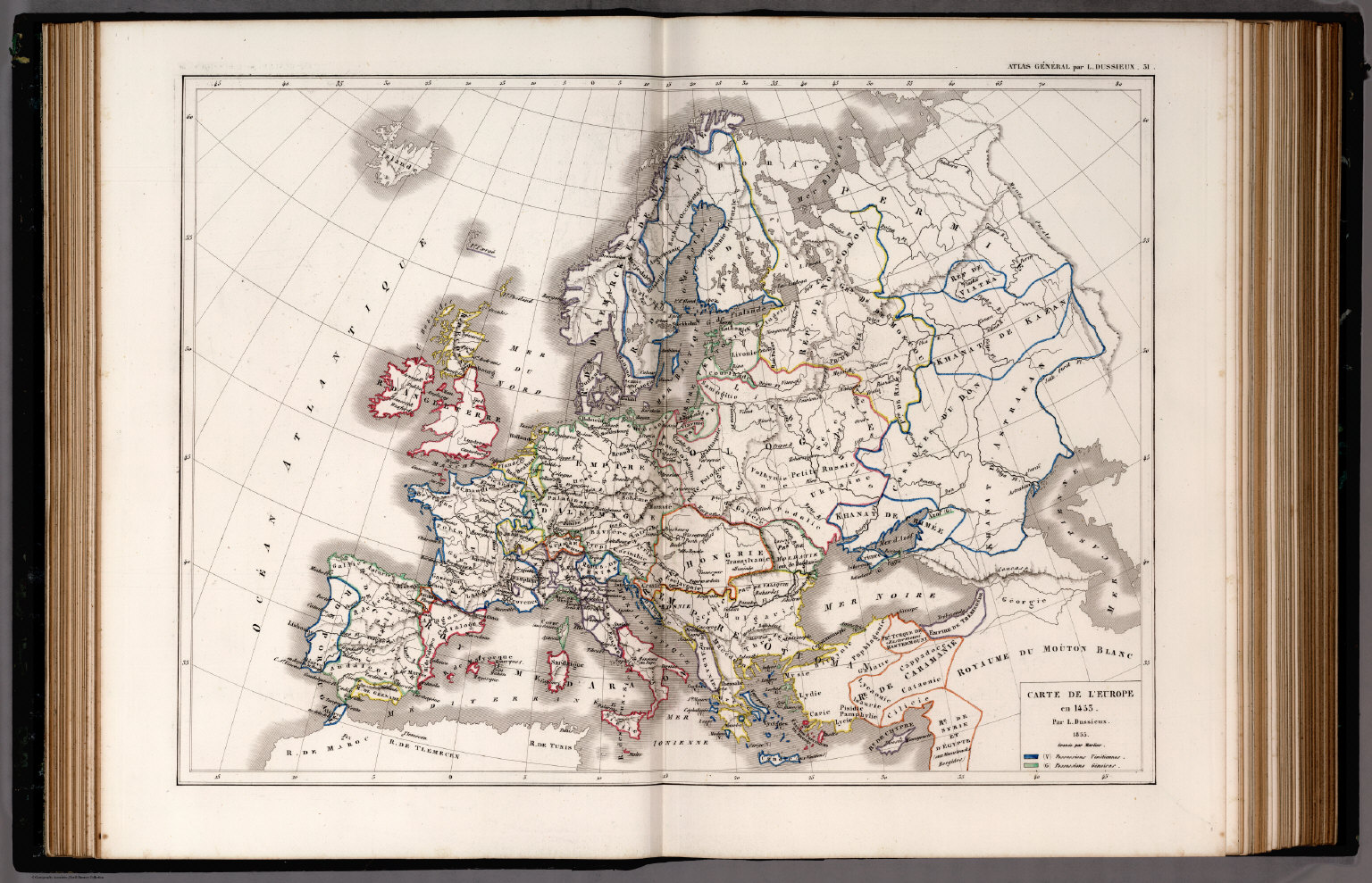 31. Carte de L'Europe en 1453. - David Rumsey Historical Map Collection