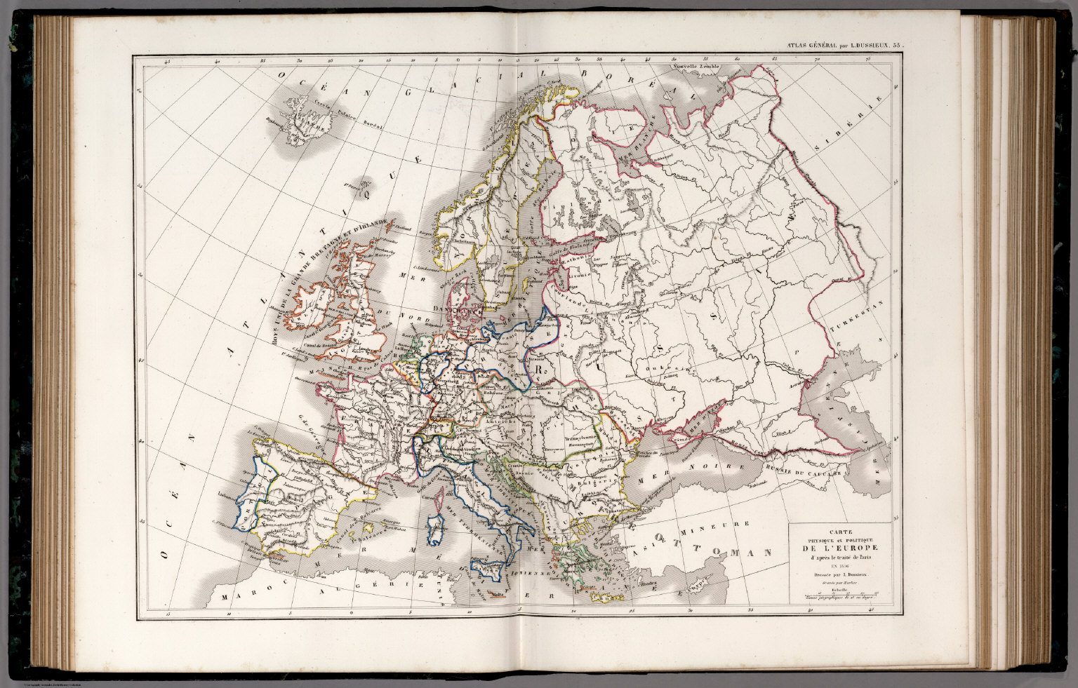 35. Carte Physique et Politique de L'Europe ... en 1856. - David Rumsey ...