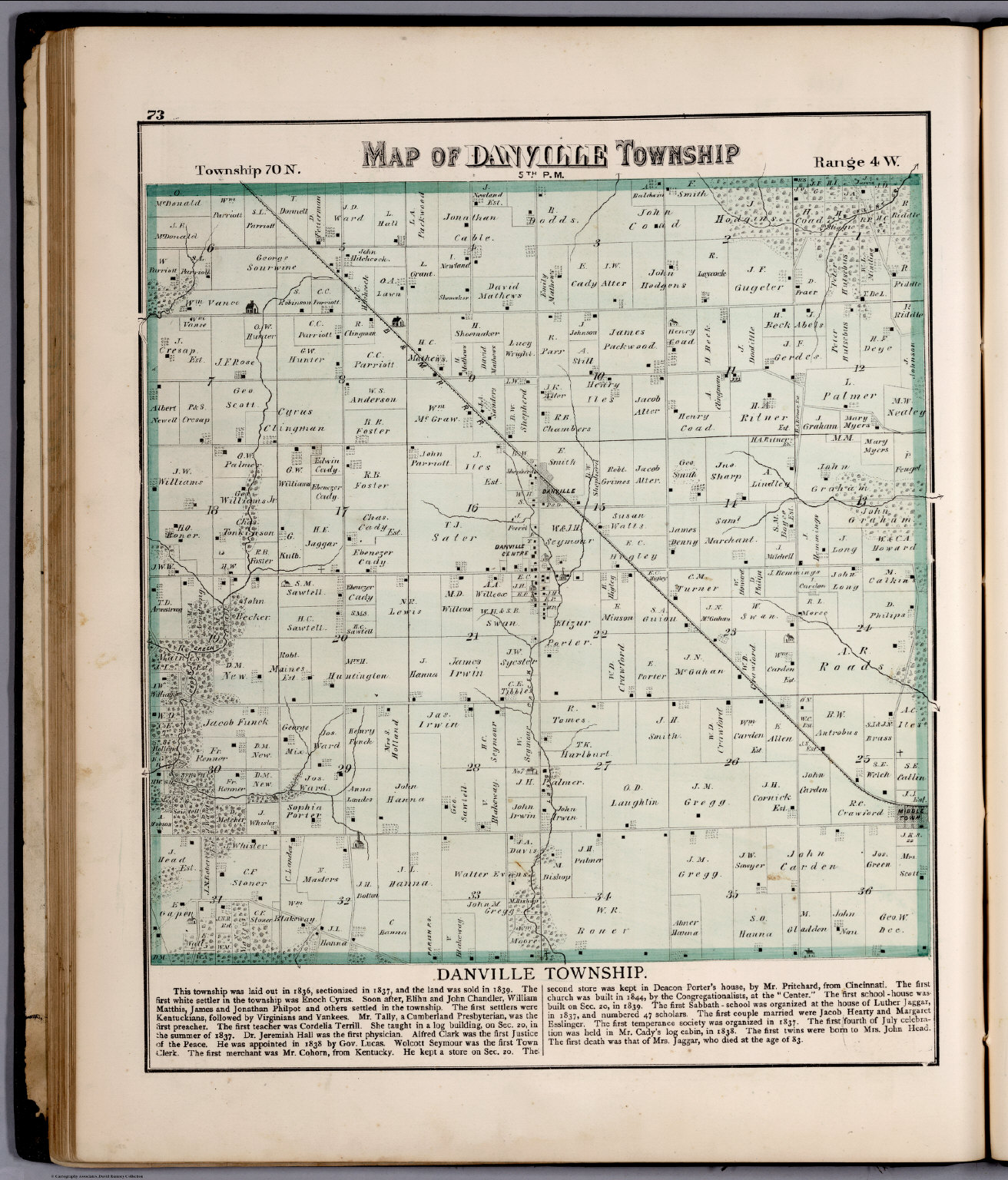 Danville Township Des Moines County Iowa David Rumsey Historical