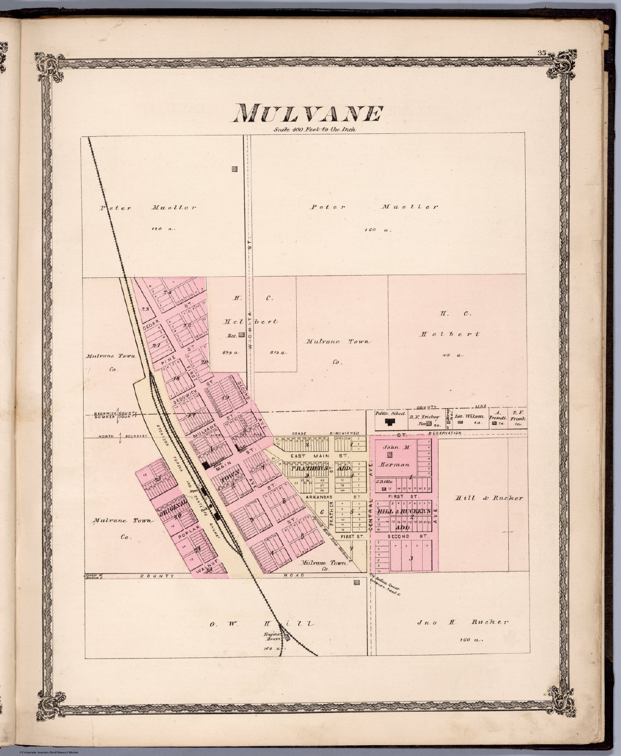 Mulvane, Kansas. David Rumsey Historical Map Collection