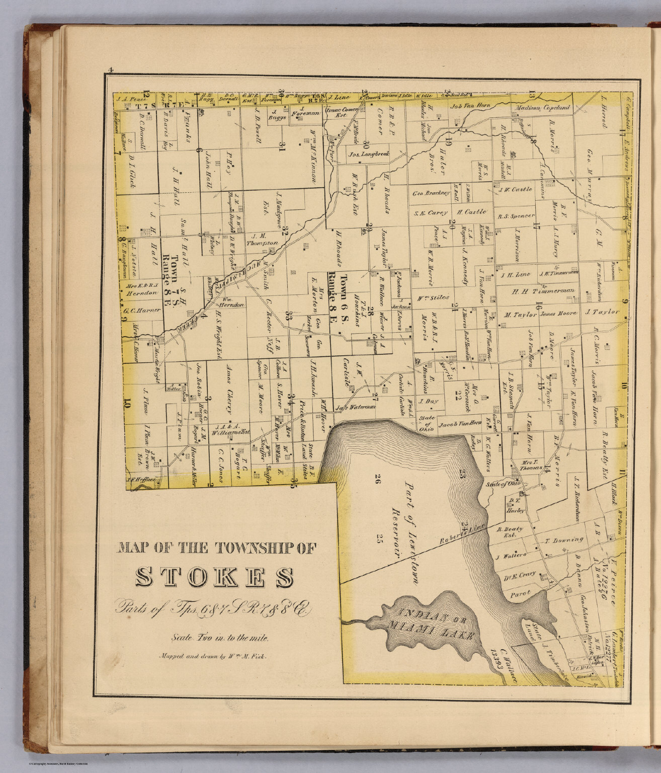 Township of Stokes, Logan County, Ohio. David Rumsey Historical Map