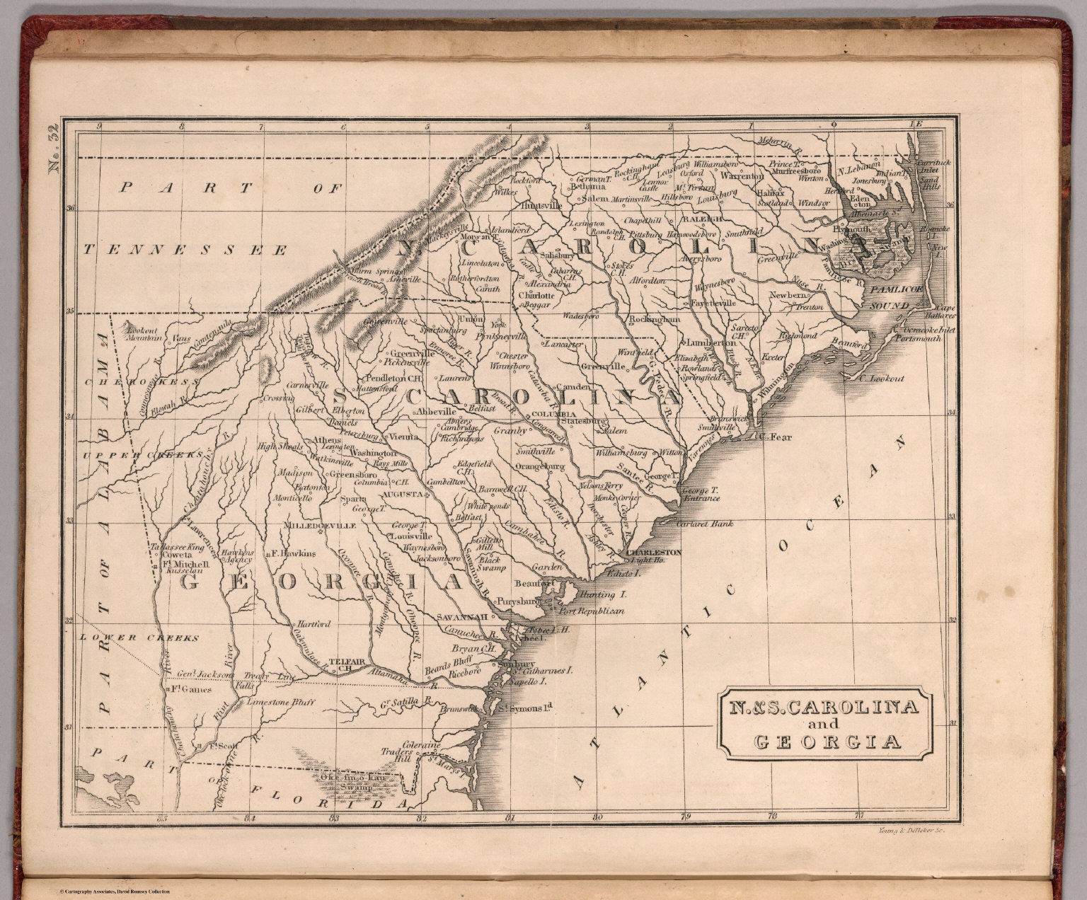 North And South Carolina And Georgia David Rumsey Historical Map Collection 9572