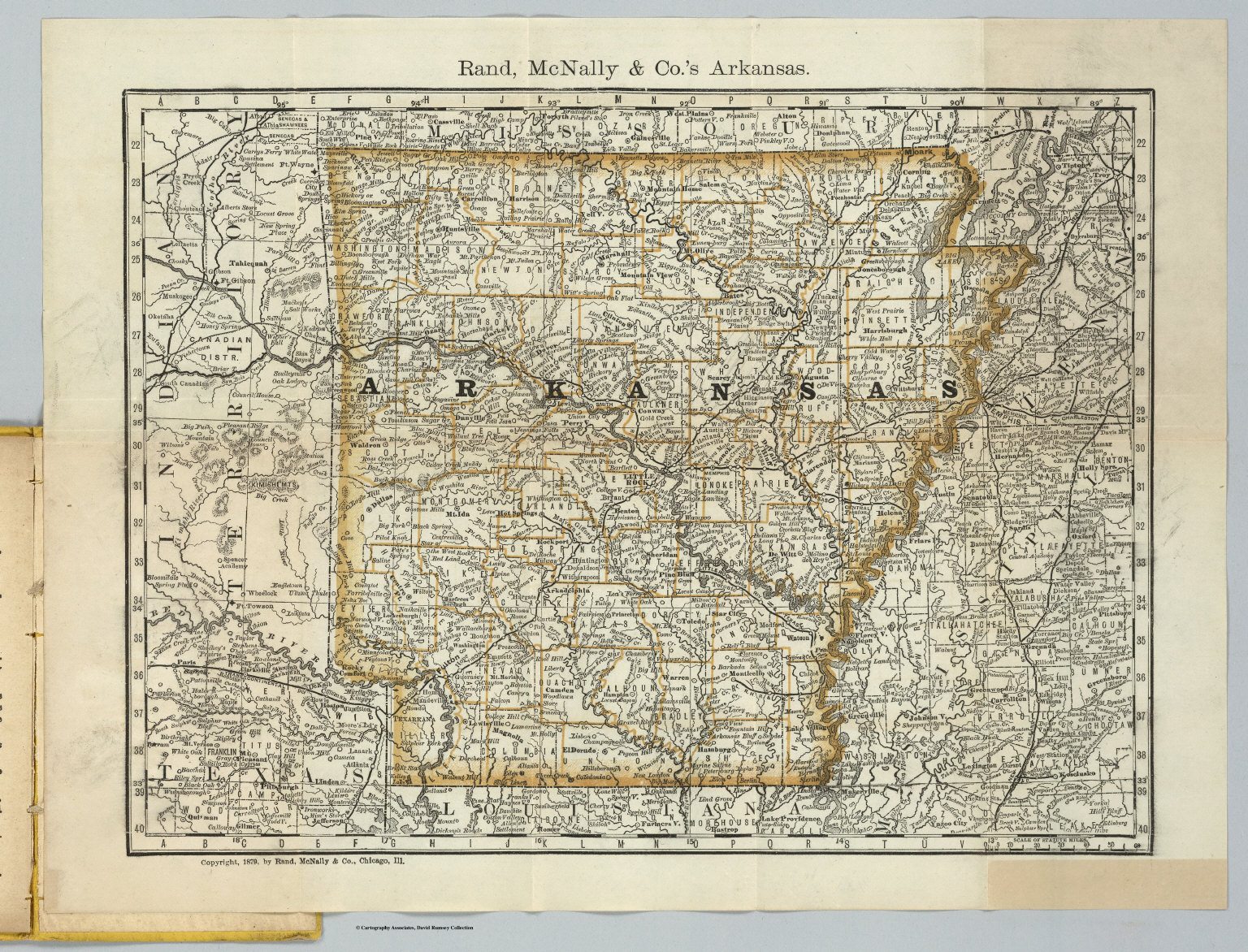 Indexed Map Of Arkansas David Rumsey Historical Map Collection