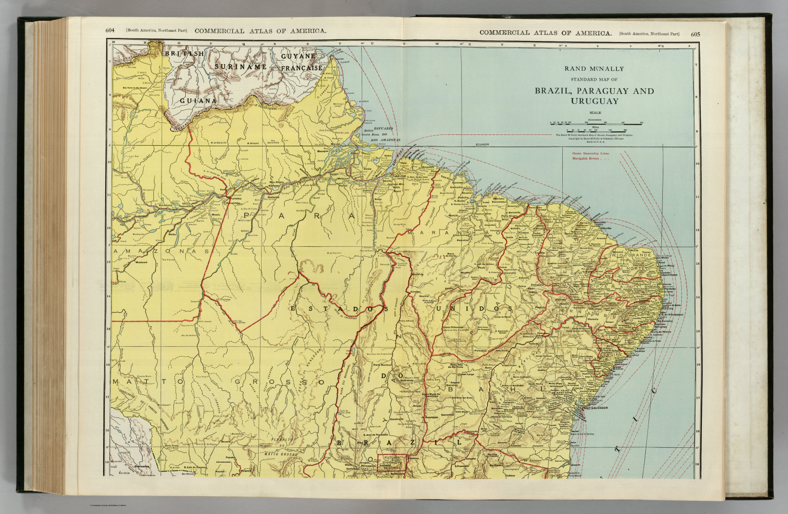 Brazil, Paraguay, and Uruguay (northern half). - David Rumsey ...