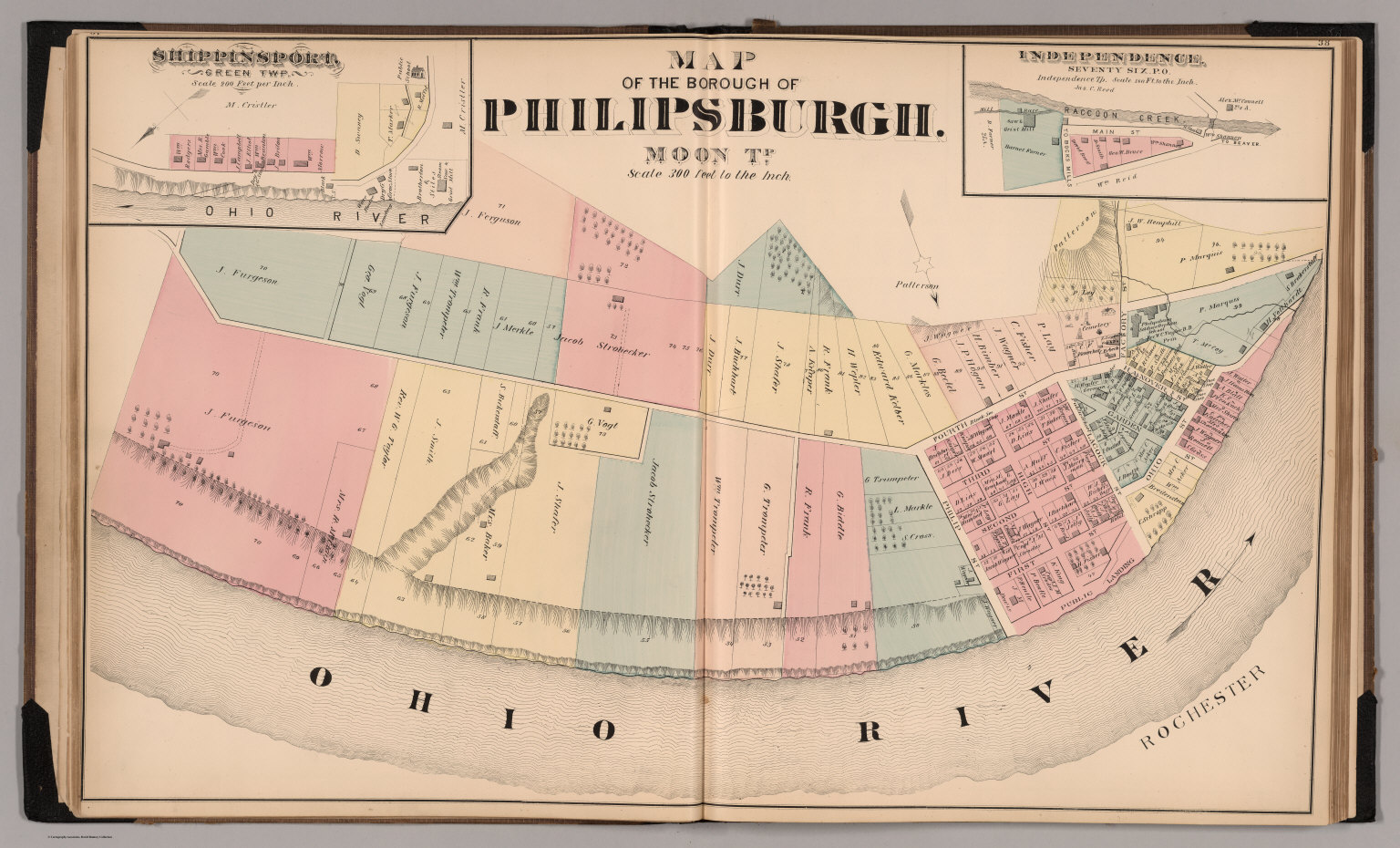 Map Of The Borough Of Philipsburg Moon Tp David Rumsey Historical Map Collection 7341
