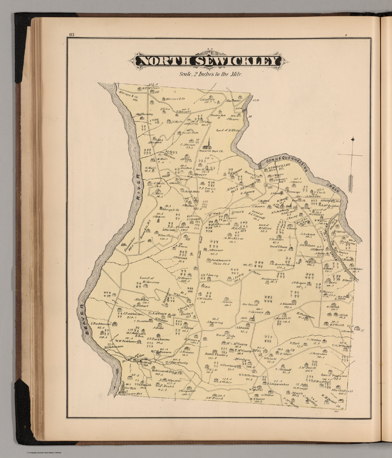 North Sewickley Township, Beaver Co. PA. David Rumsey Historical Map