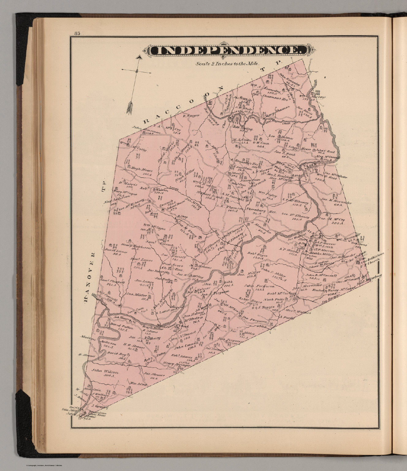 Independence township, Beaver Co. PA. David Rumsey Historical Map