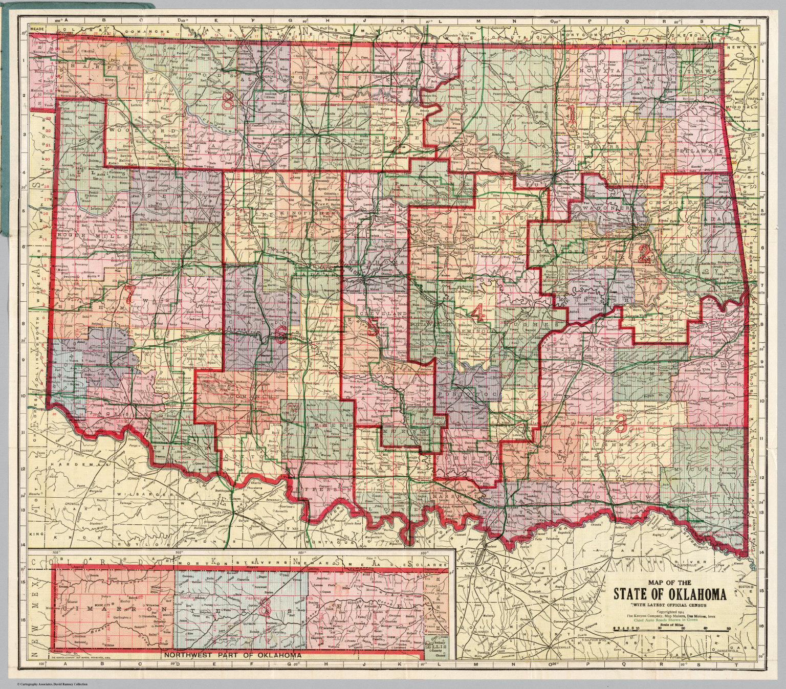 Map Of The State Of Oklahoma - David Rumsey Historical Map Collection