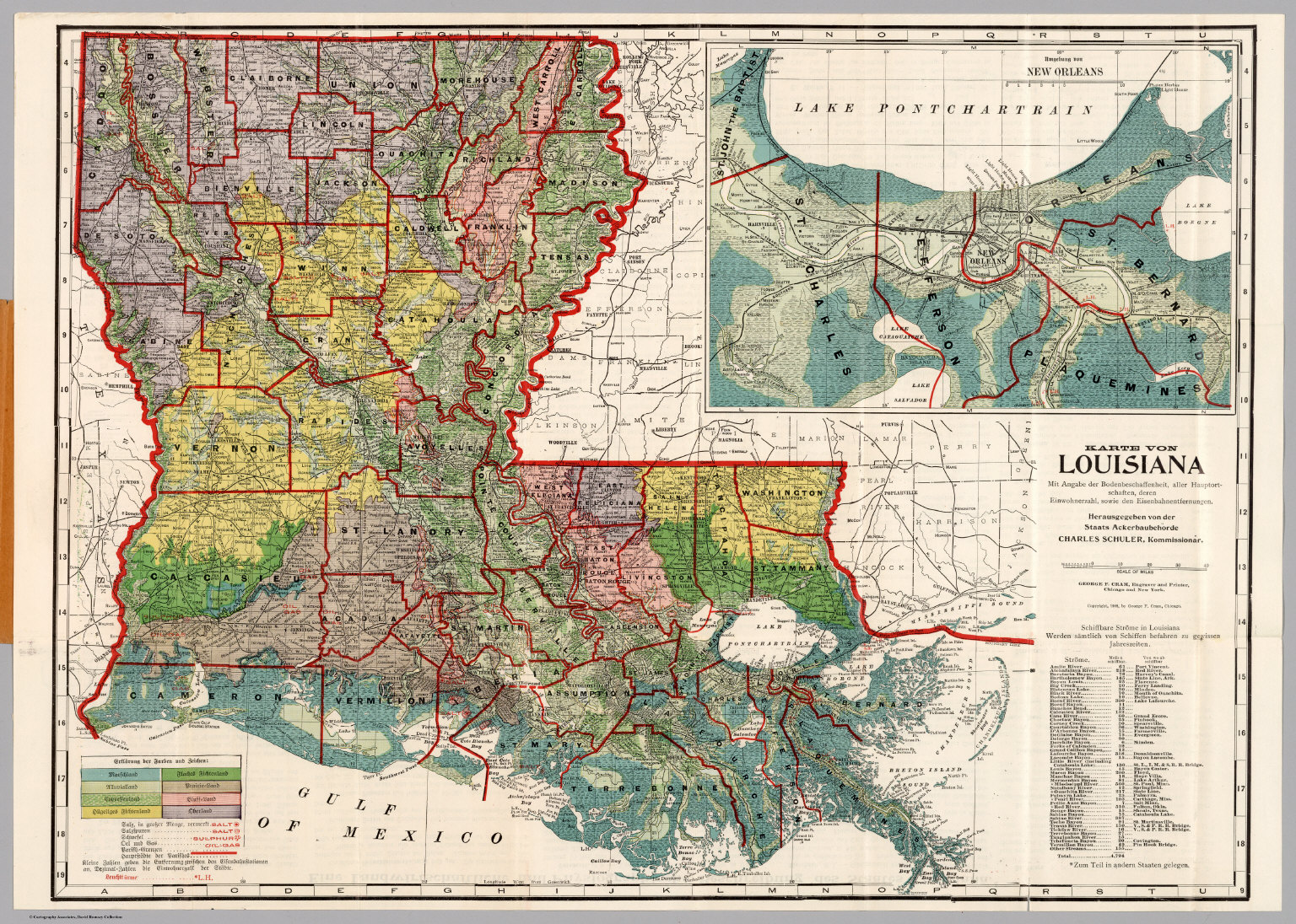 Karte Von Louisiana - David Rumsey Historical Map Collection