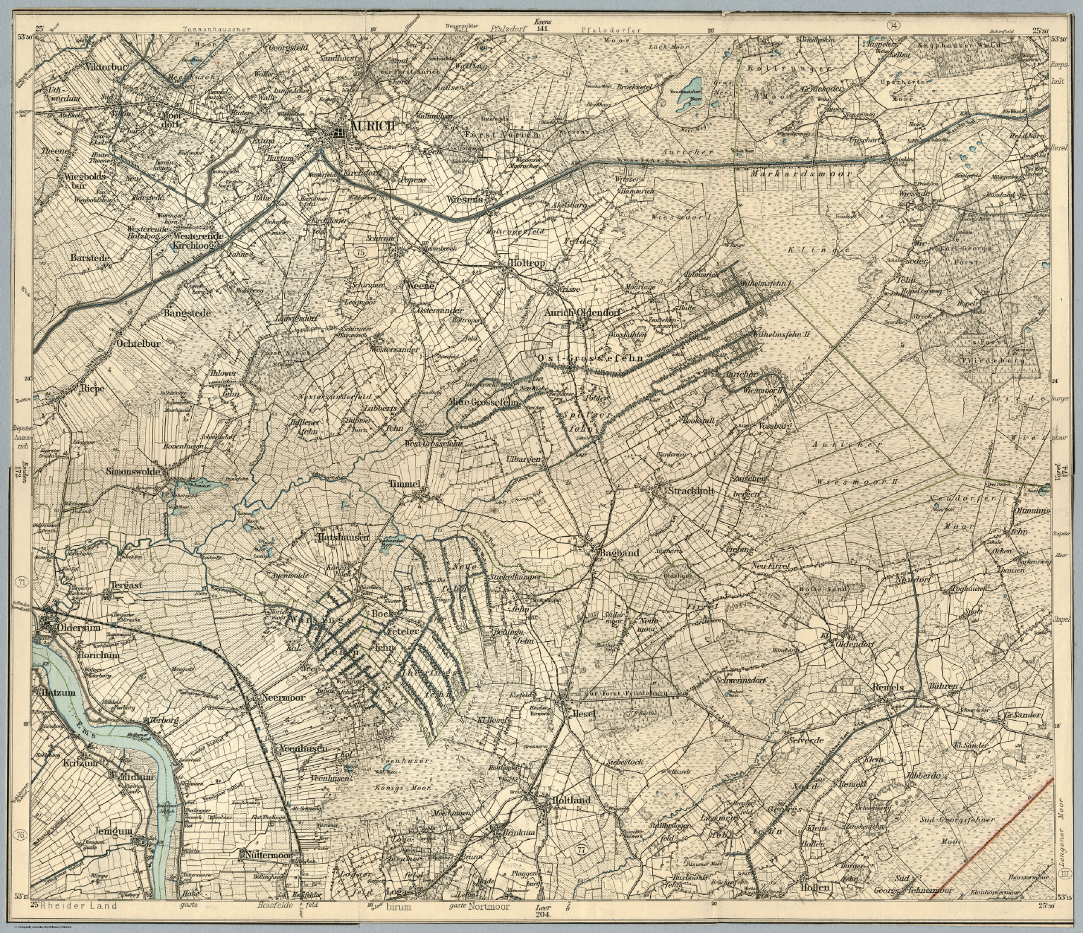 Composite: 173. Aurich. (germany) - David Rumsey Historical Map Collection