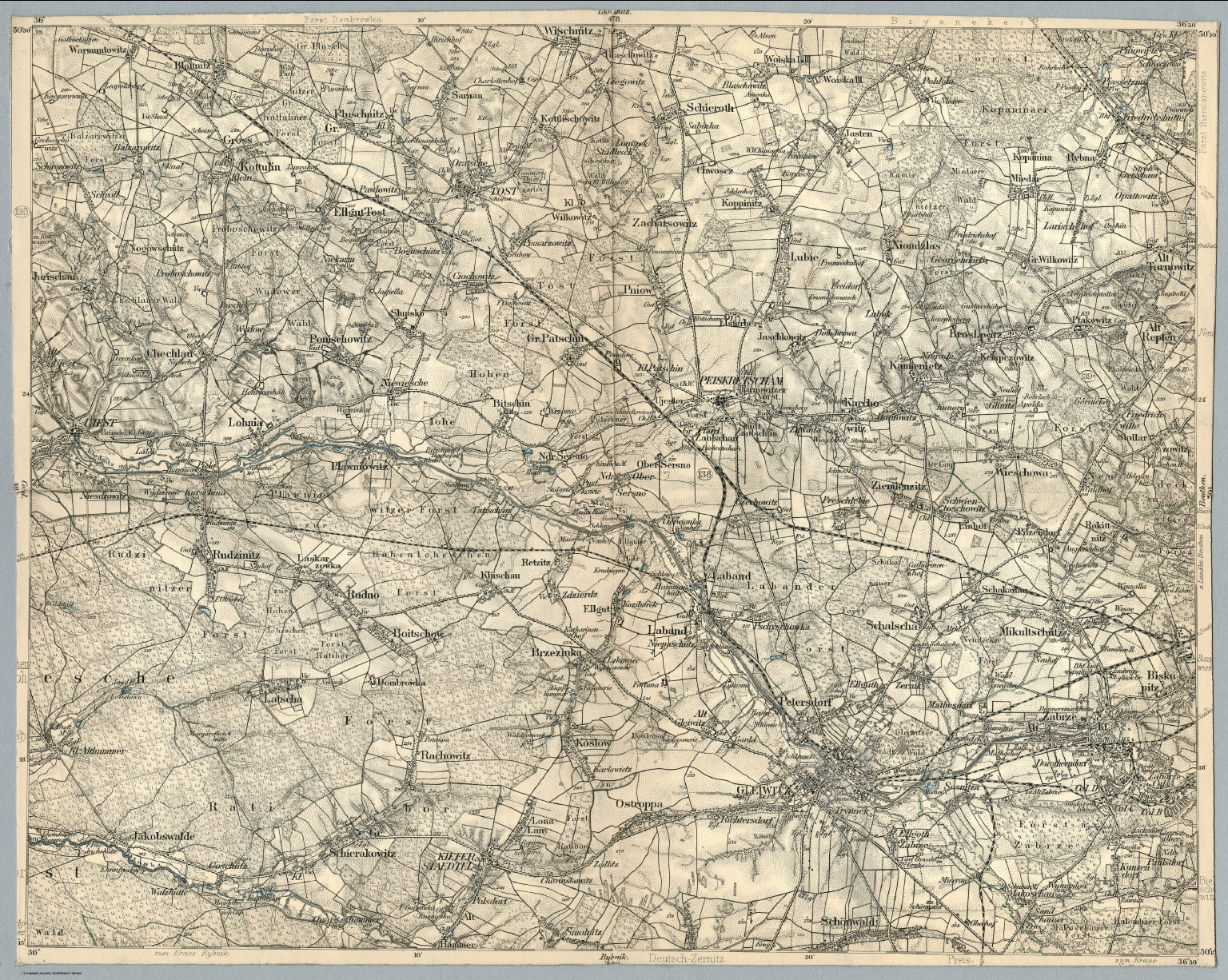 Composite: 500. Gleiwitz. - David Rumsey Historical Map Collection