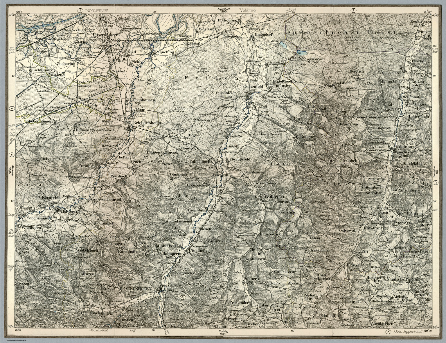 Composite 610. Pfaffenhofen. David Rumsey Historical Map Collection