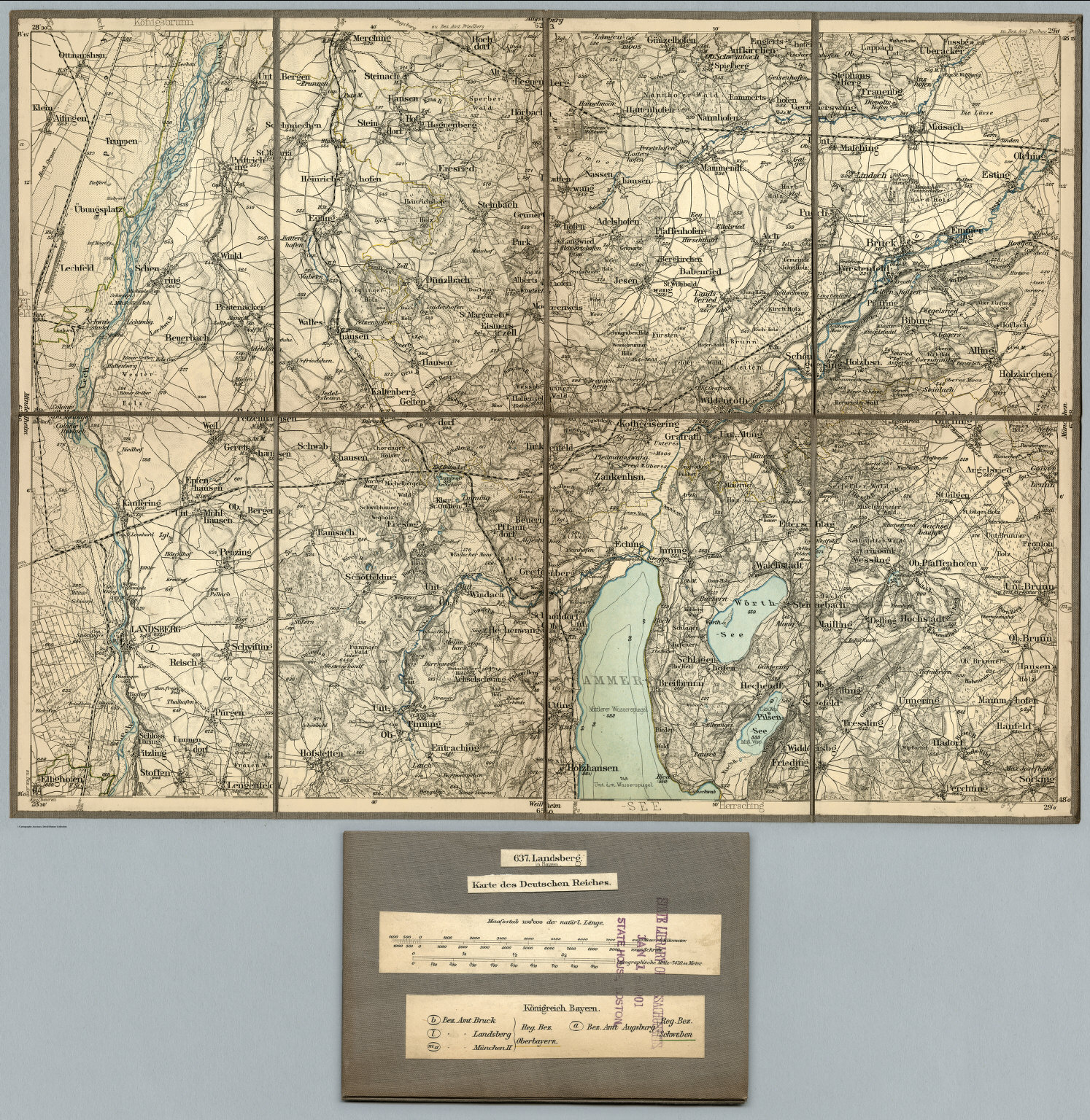 637. Landsberg in Bayern. David Rumsey Historical Map Collection