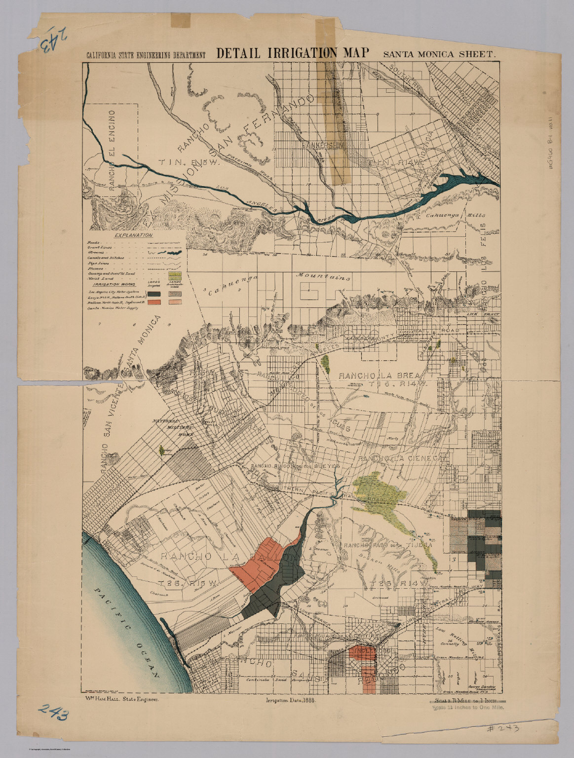 Santa Monica. Detail Irrigation Map. - David Rumsey Historical Map ...