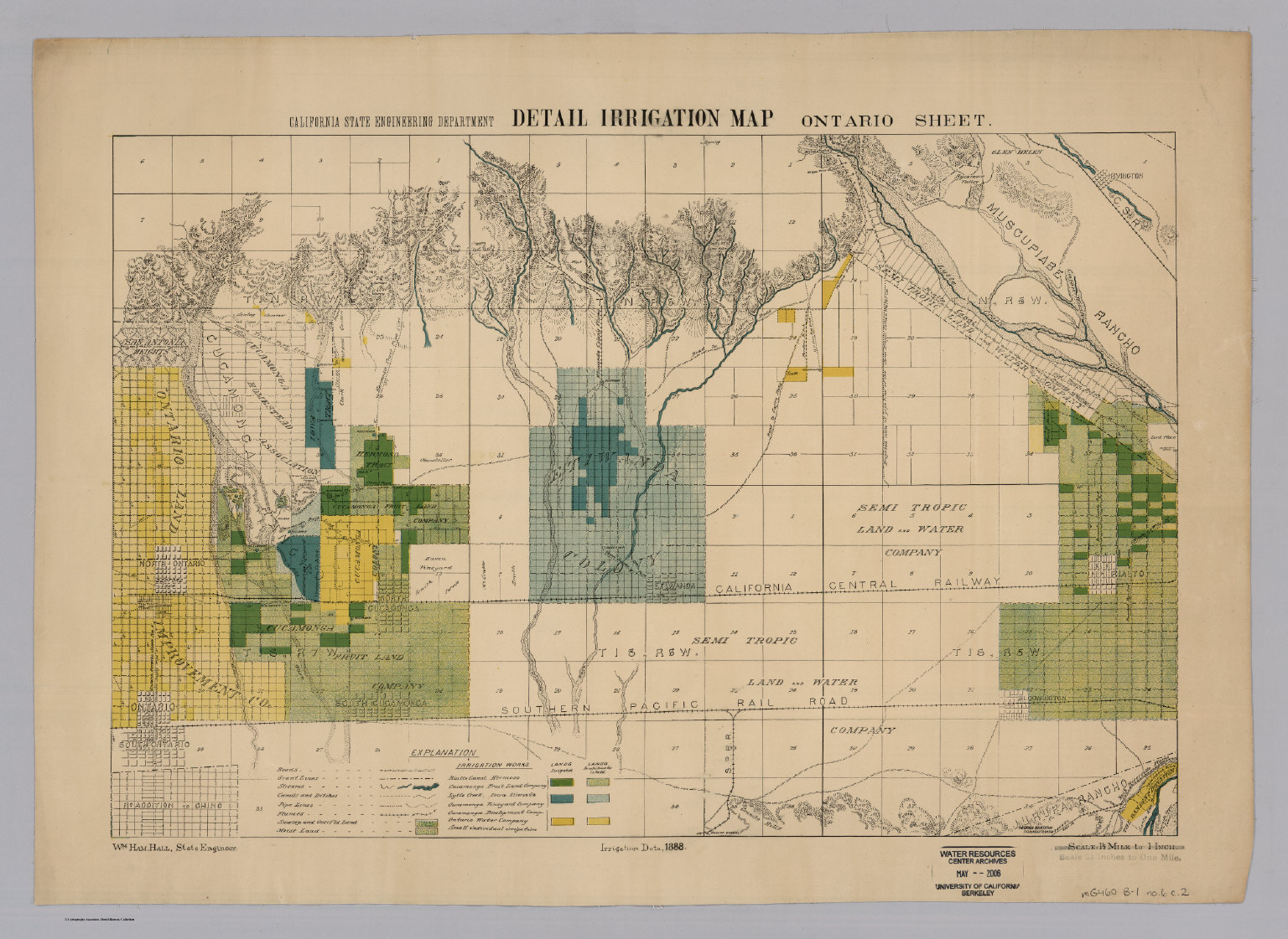 Ontario. Detail Irrigation Map. David Rumsey Historical Map Collection