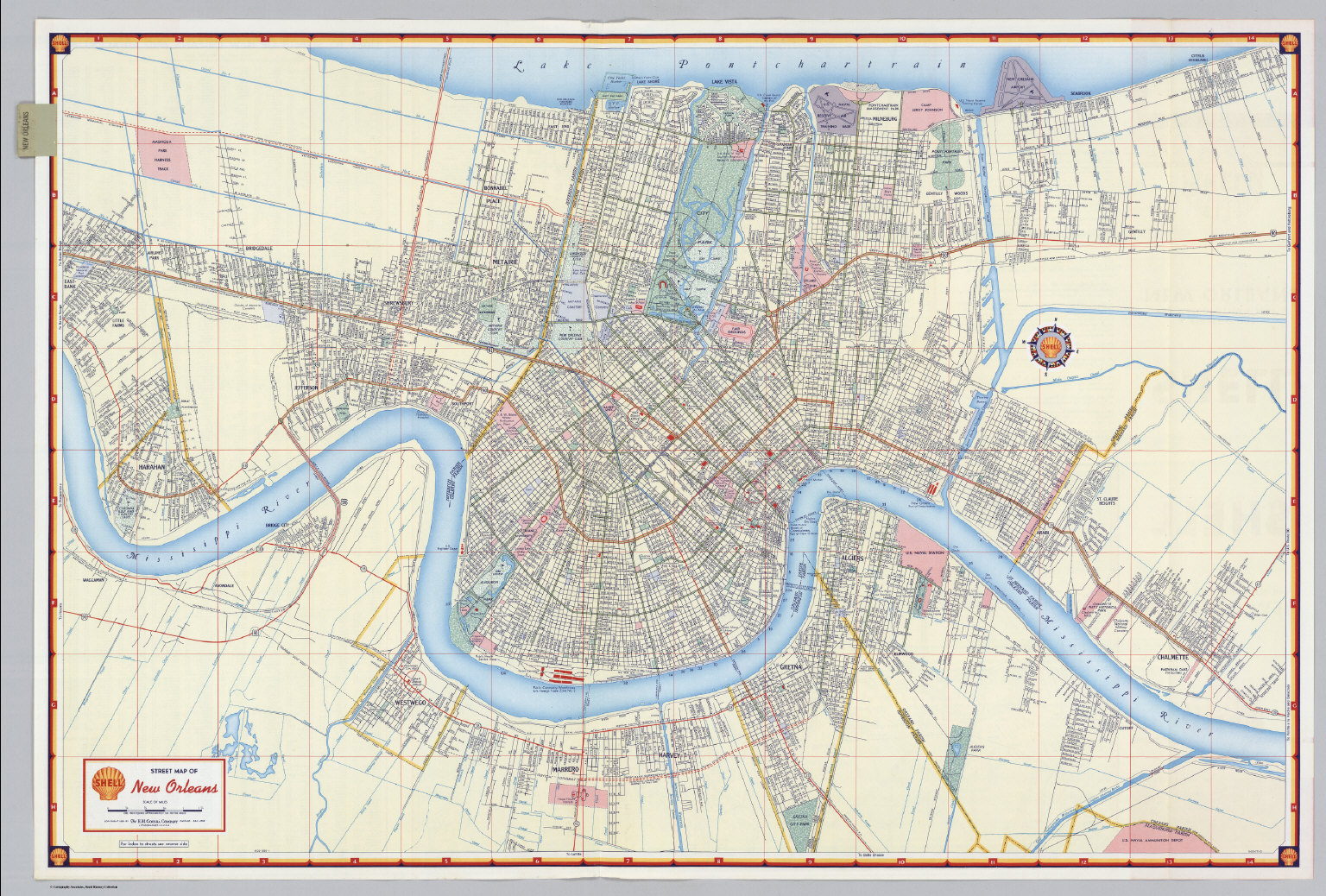 New Orleans Street Map Printable