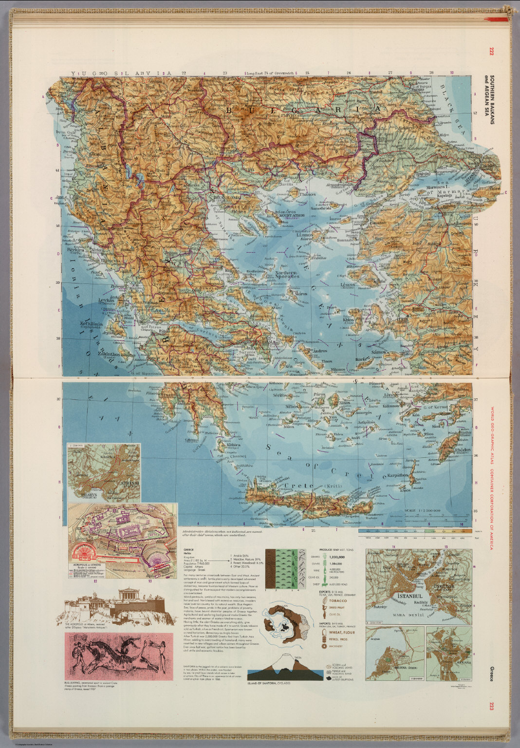 Southern Balkans And Aegean Sea Greece David Rumsey Historical Map Collection