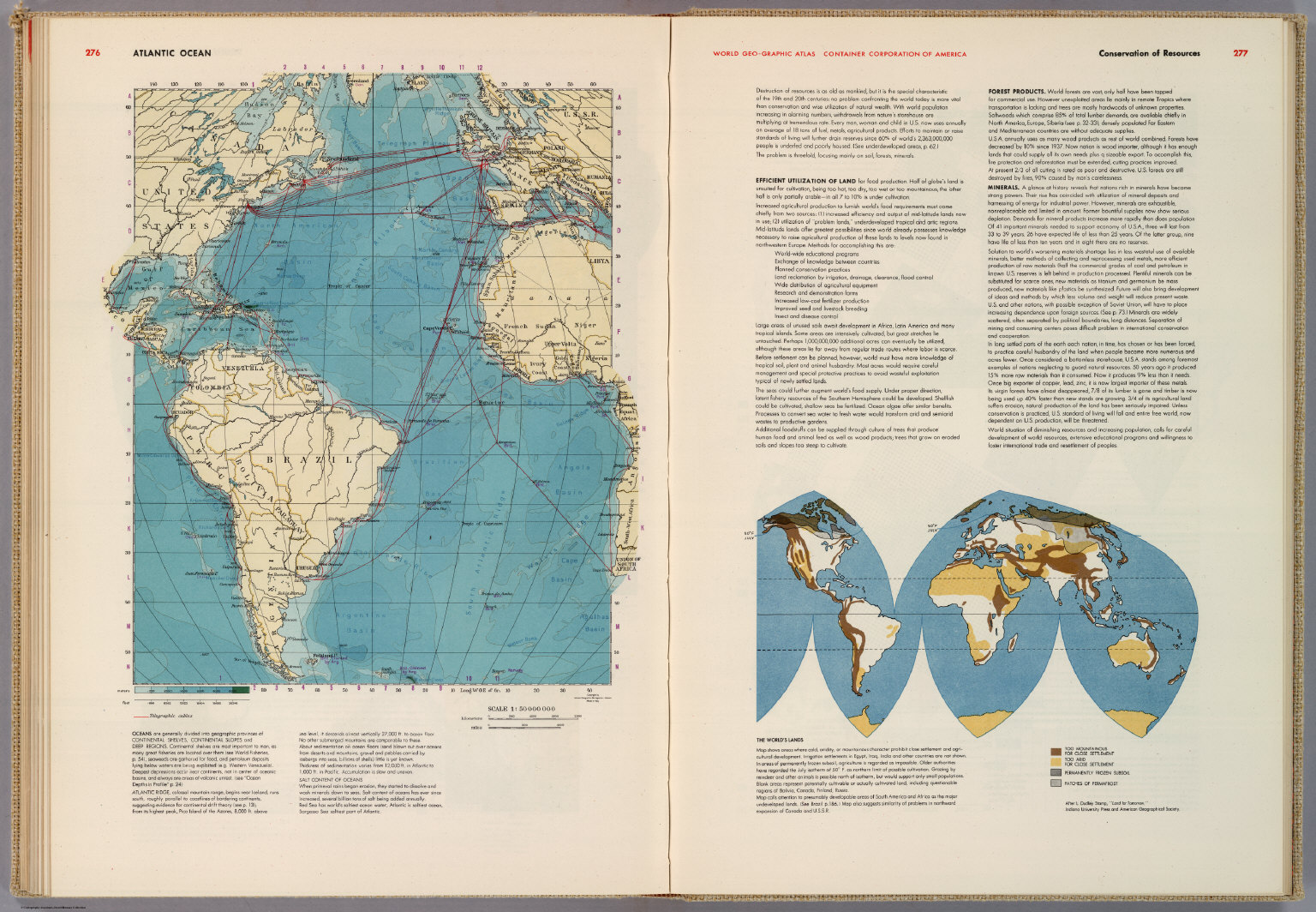 Atlantic Ocean. Conservation of Resources. - David Rumsey Historical ...