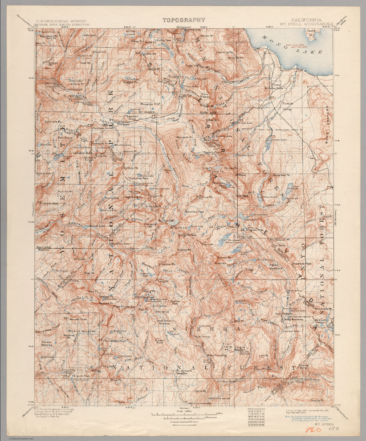 Mt. Lyell, Calif. - David Rumsey Historical Map Collection