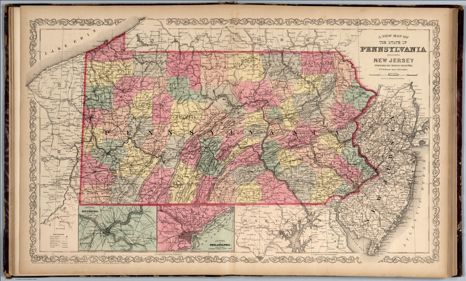 Pennsylvania And New Jersey David Rumsey Historical Map Collection   6727016 