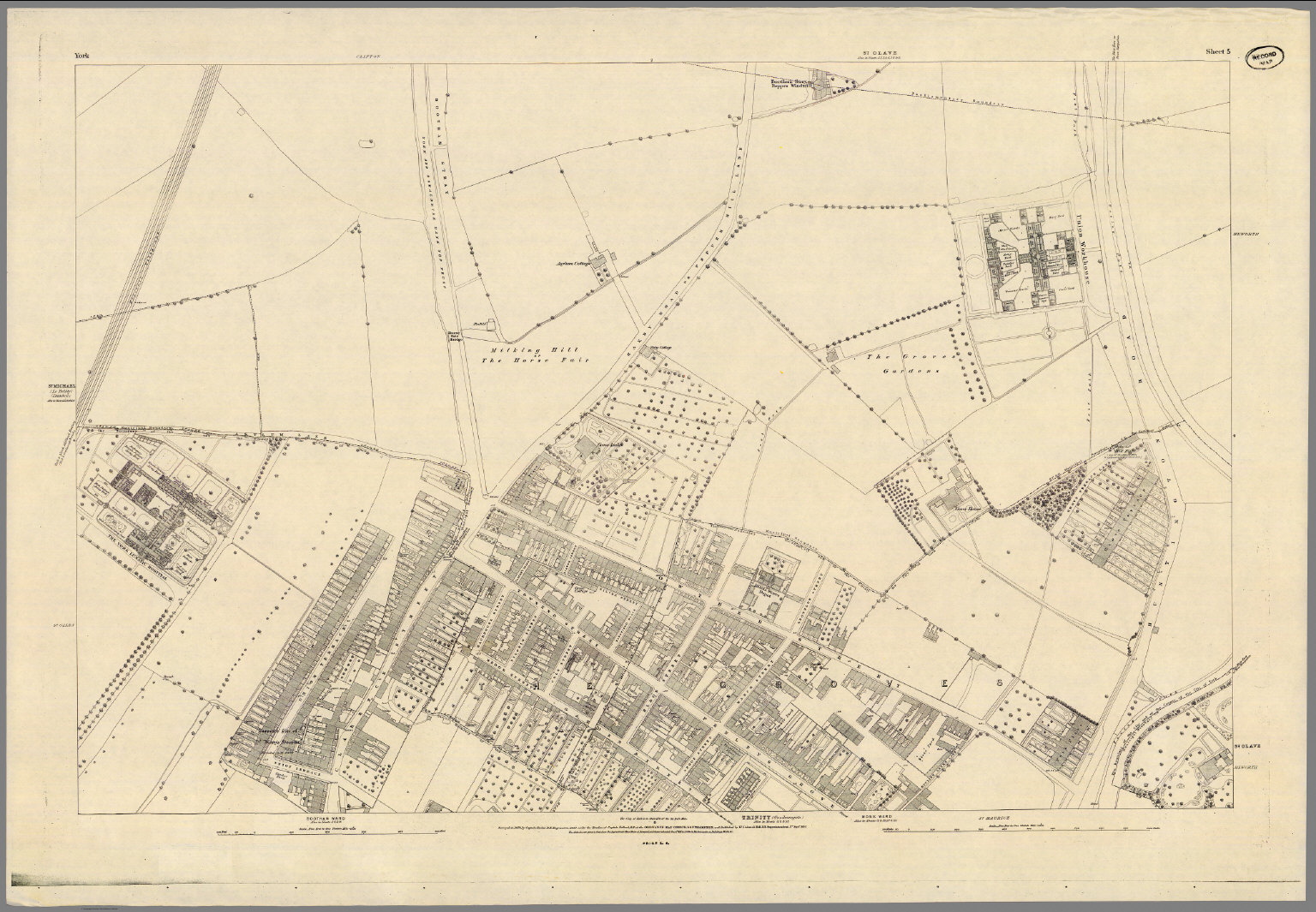 Sheet 5: Plan of York, 1852 - David Rumsey Historical Map Collection