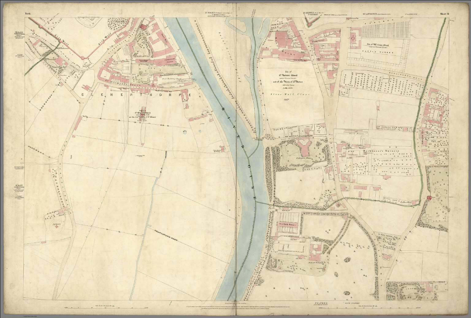 Sheet 15: Plan of York, 1852 - David Rumsey Historical Map Collection