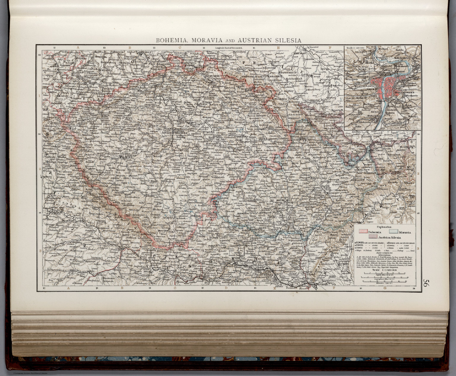 Bohemia, Moravia And Austrian Silesia - David Rumsey Historical Map ...