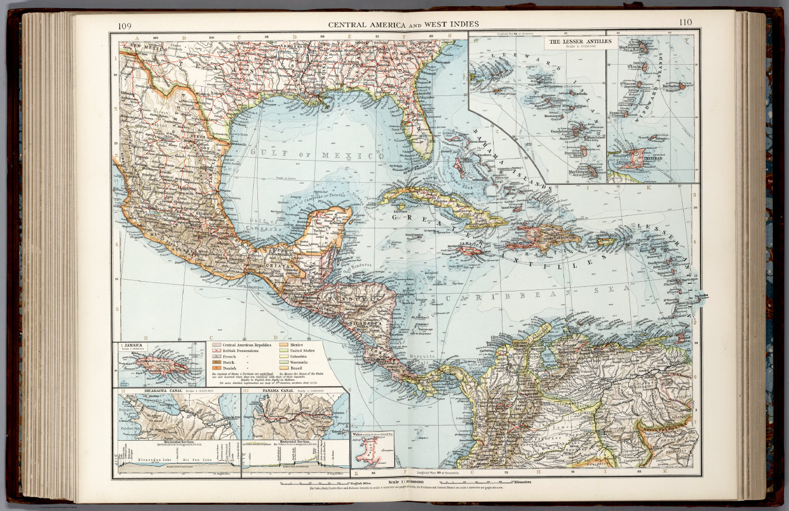 Central America And West Indies David Rumsey Historical Map Collection 9844