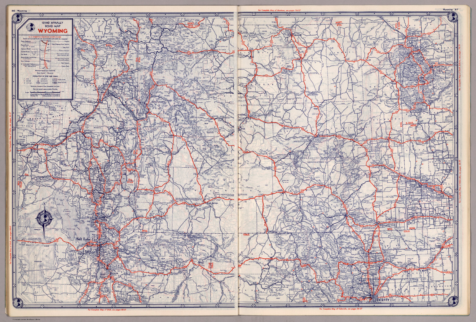 Rand McNally Road map: Wyoming - David Rumsey Historical Map Collection