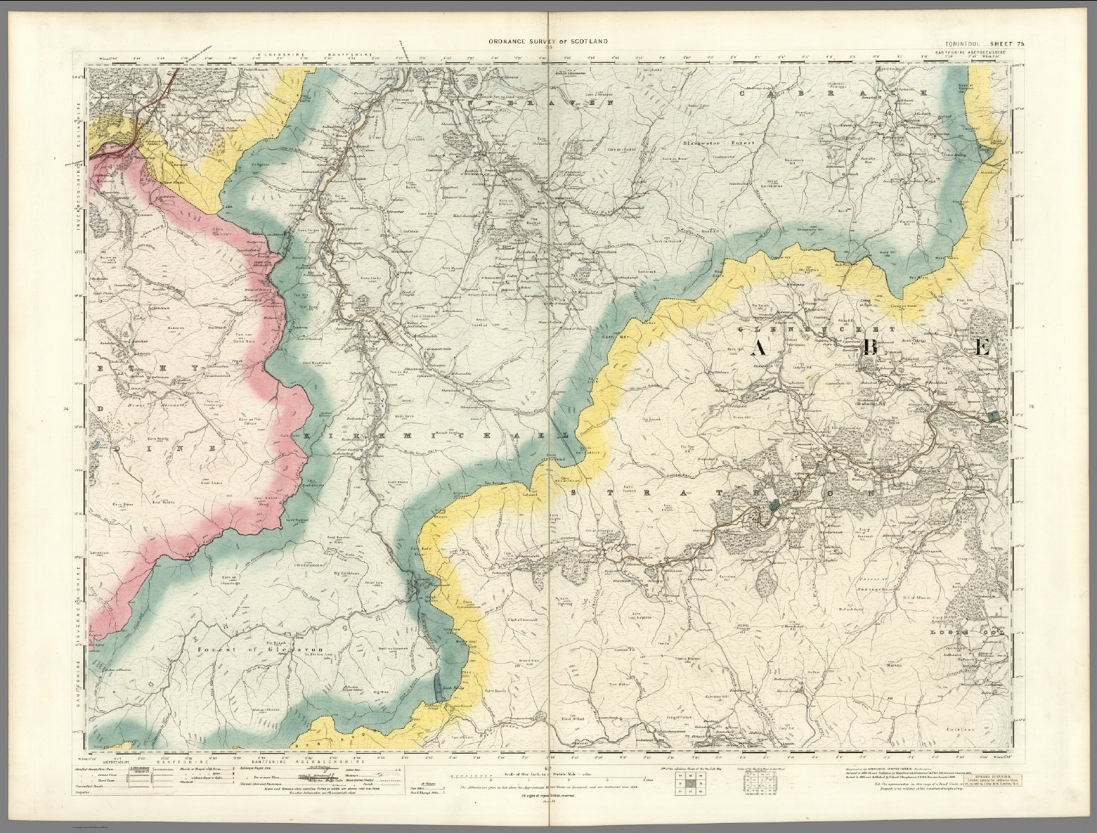 Volume 2: Sheet 75 - Tomintoul - David Rumsey Historical Map Collection