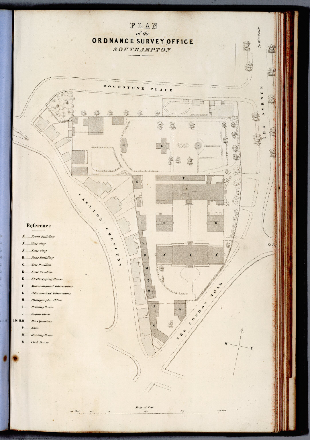 Plan Of The Ordnance Survey Office ; Southampton - David Rumsey 