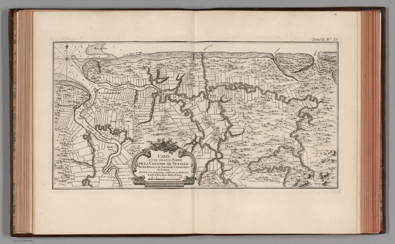 Carte dune grande partie de la colonie de Surinam - David Rumsey ...