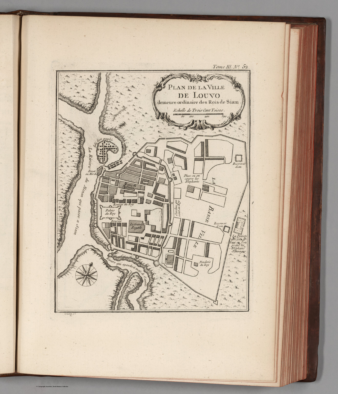 Plan de la ville de Louvo, demeure ordinaire des rois de Siam - David ...