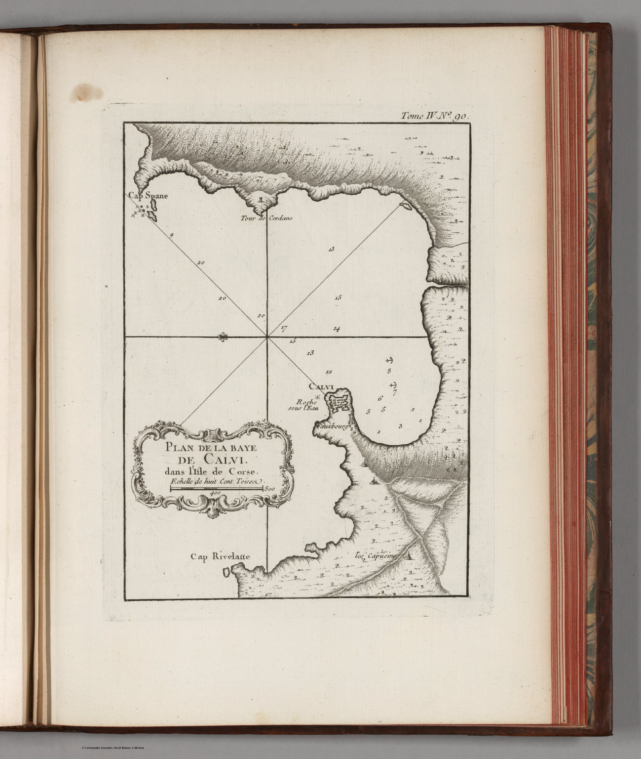 Plan De La Baye De Calvi dans l'Isle de Corse - David Rumsey Historical ...