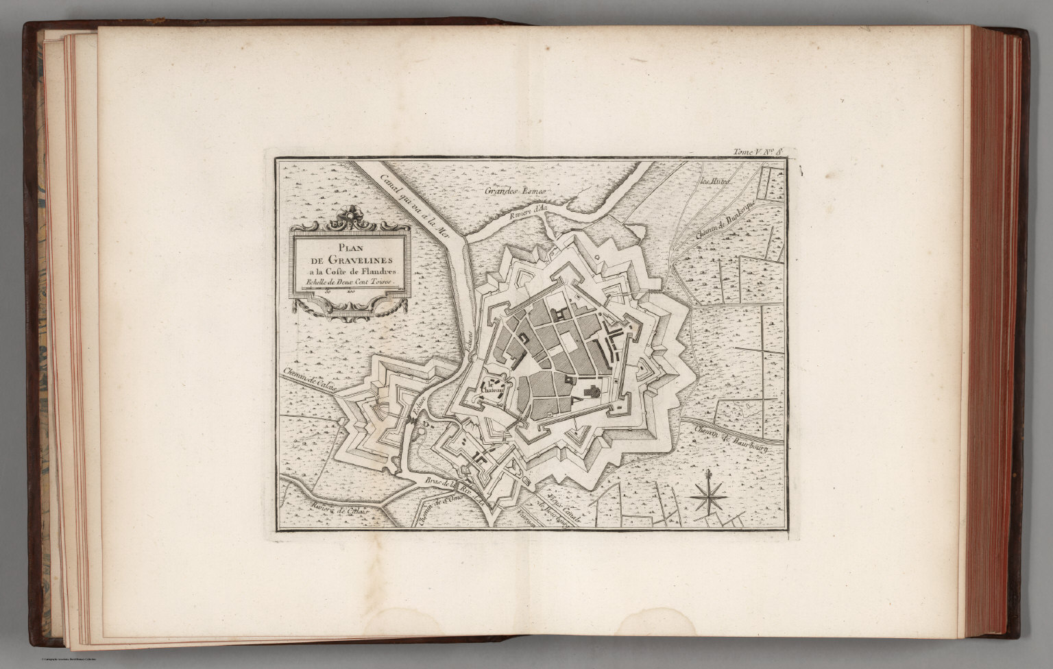 Plan de Gravelines a la coste de Flandres. - David Rumsey Historical ...