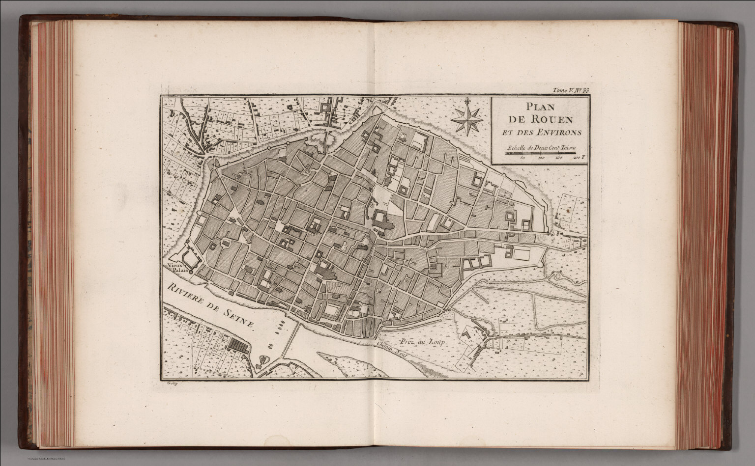 Plan de Rouen et des environs. Croisey [sculp.] - David Rumsey ...