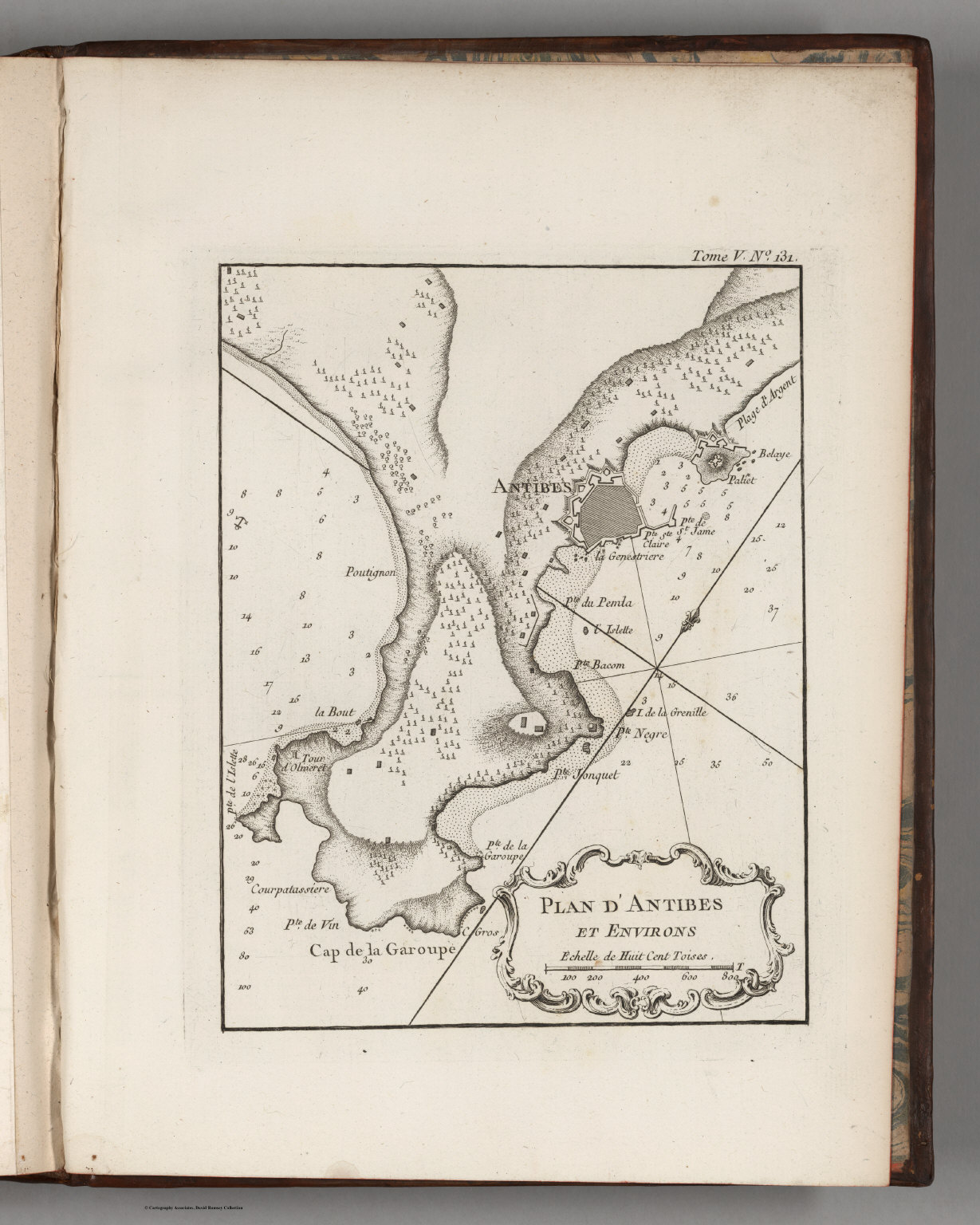 Plan d'Antibes et environs. - David Rumsey Historical Map Collection