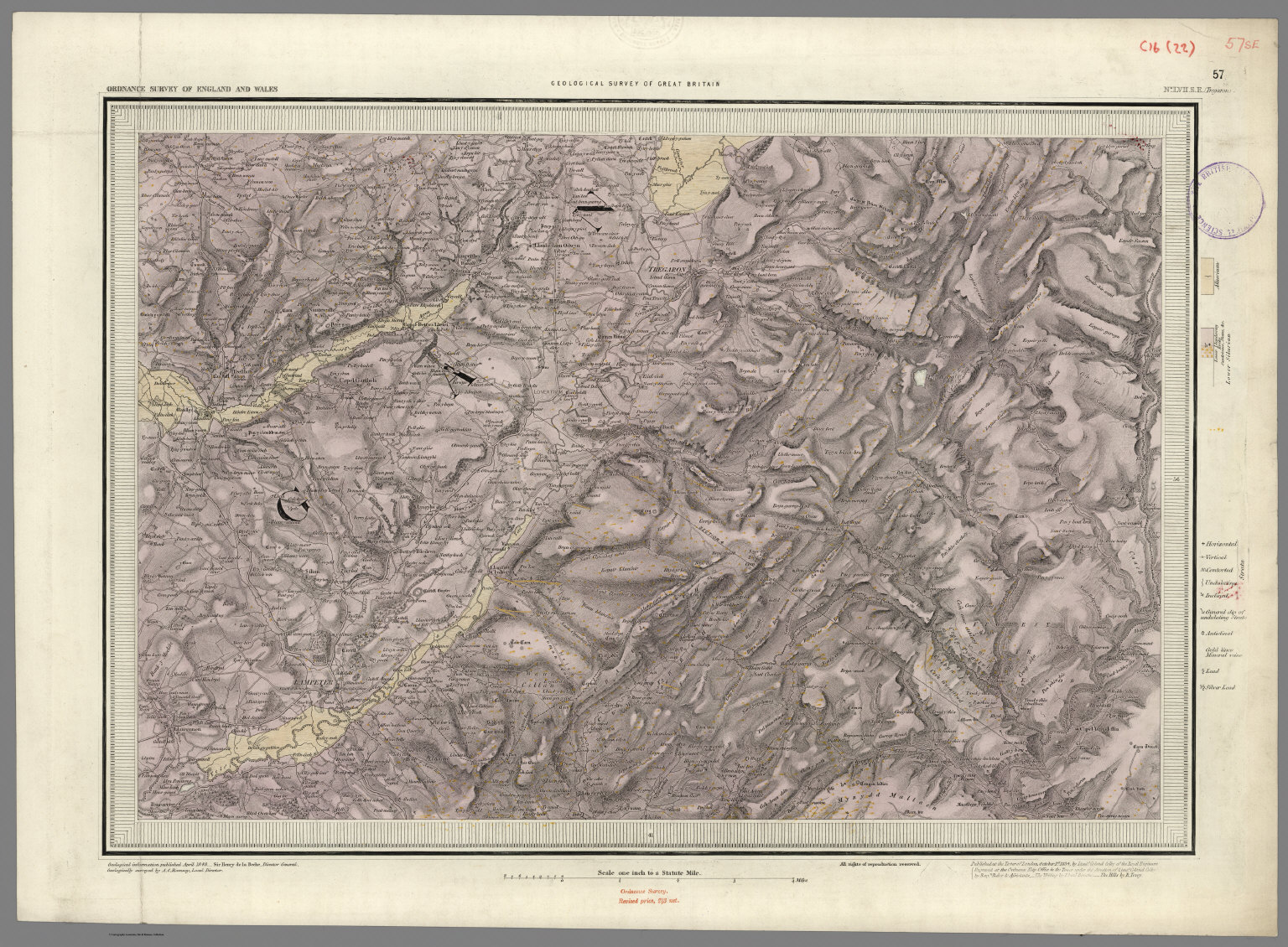 57. Tregaron, SE Quad. - David Rumsey Historical Map Collection