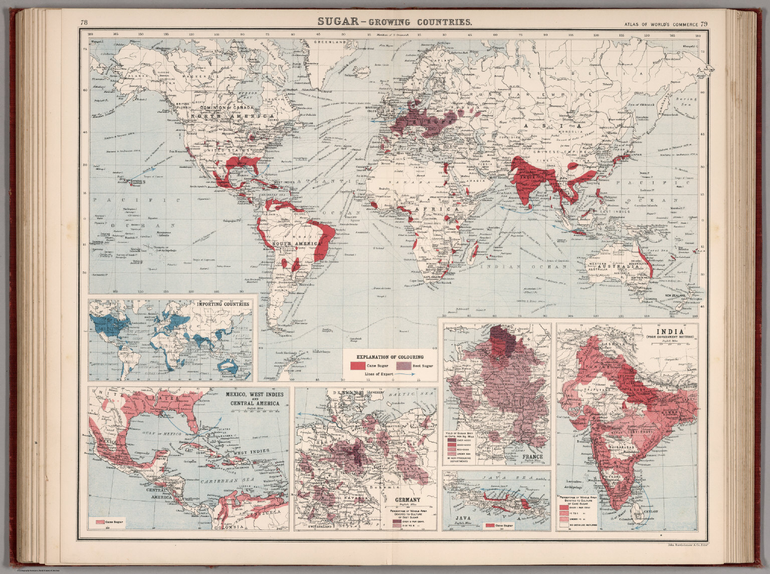 Sugar - Growing Countries. - David Rumsey Historical Map Collection