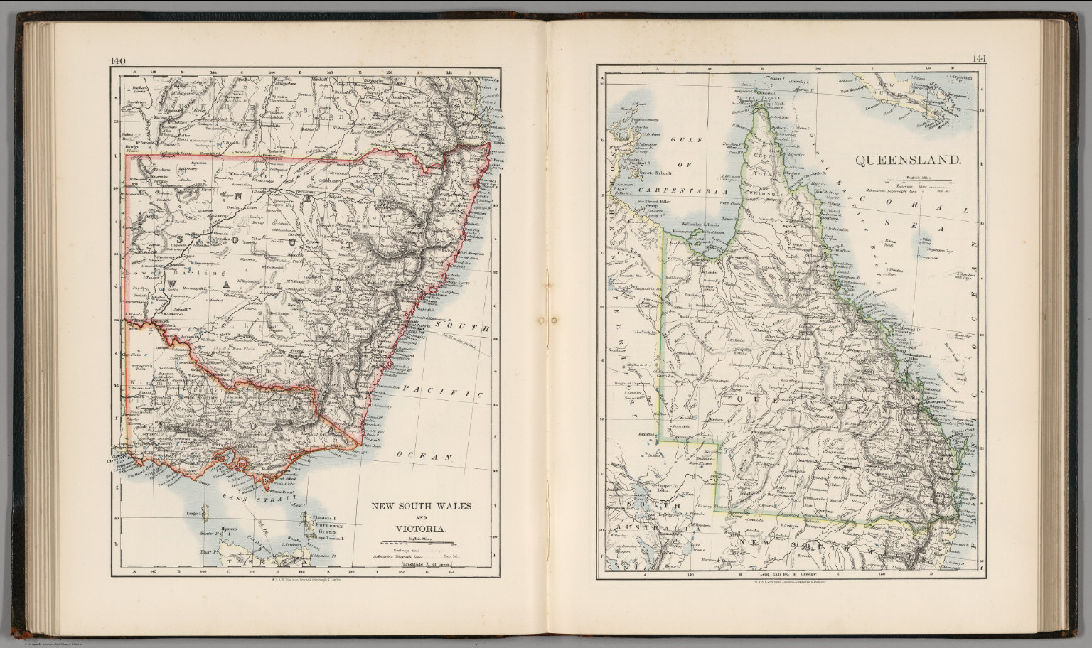 New South Wales And Victoria. Queensland. - David Rumsey Historical Map ...