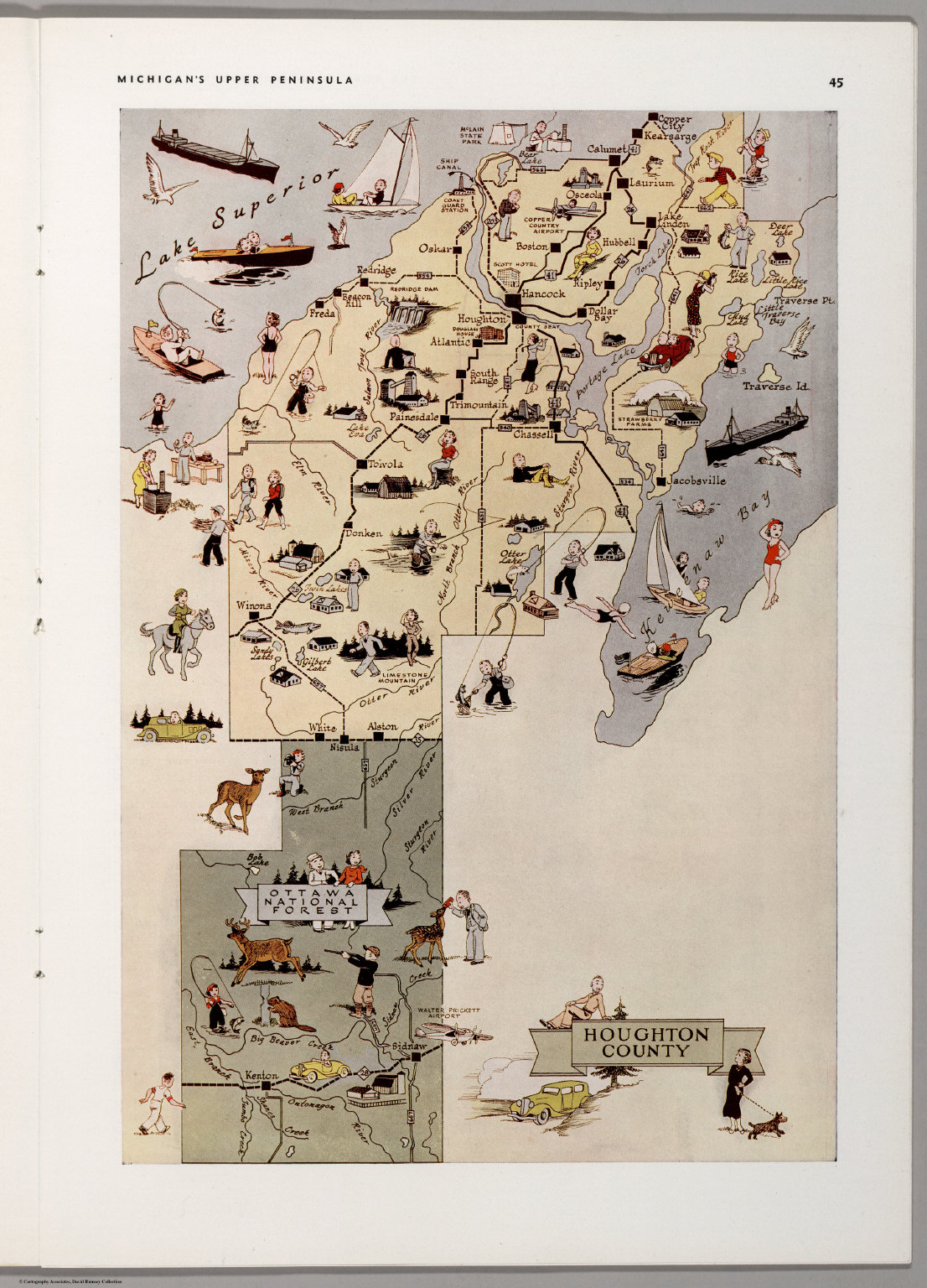 Houghton County, Michigan. David Rumsey Historical Map Collection