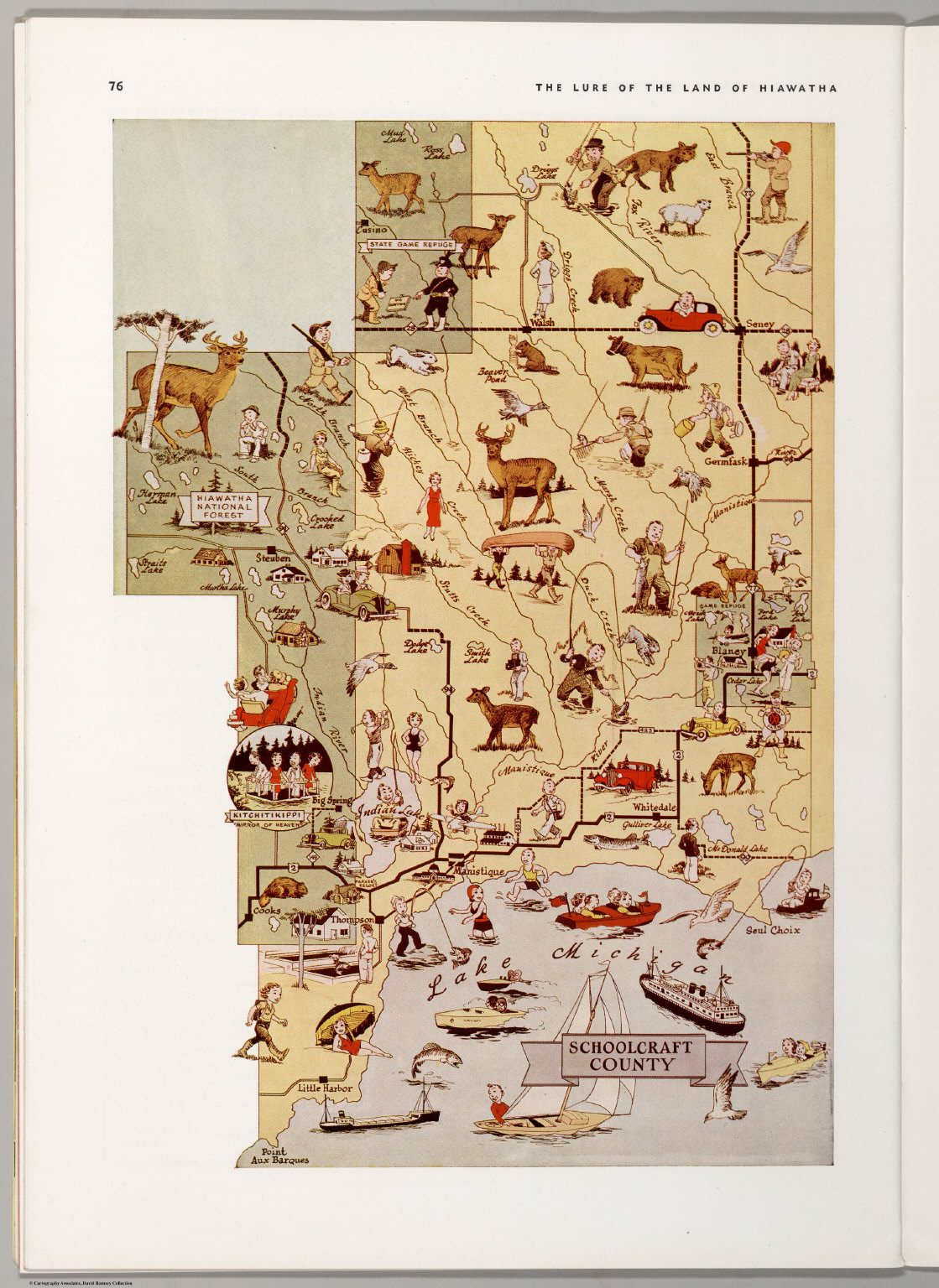 Schoolcraft County, Michigan. David Rumsey Historical Map Collection