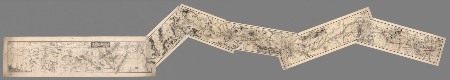 Composite: 1st through 6th Operating Divisions of the Western Division, Atlantic & Pacific R.R. (Railroad).