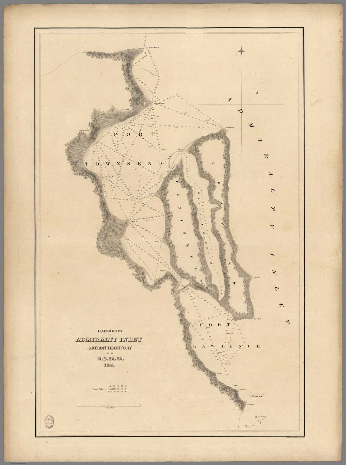 Harbours in Admiralty Inlet, Washington. - David Rumsey Historical Map ...