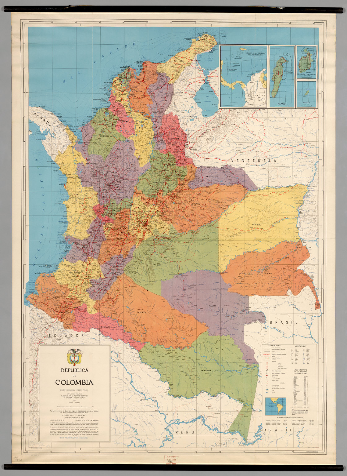 Colombia Political David Rumsey Historical Map Collection   7042000 