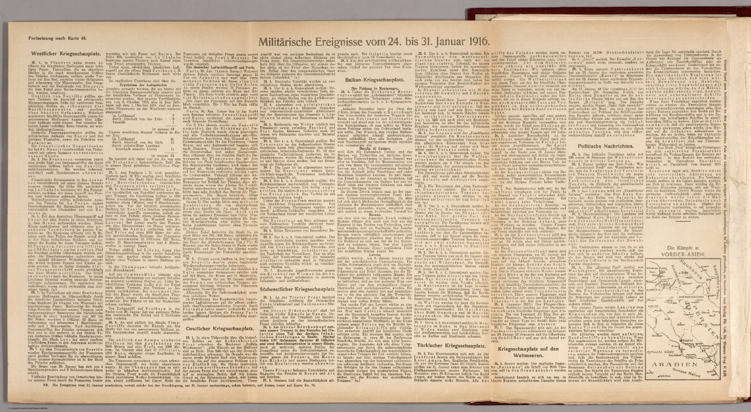 Text Report Nr 68 On World War I Military Events Of The Week To 